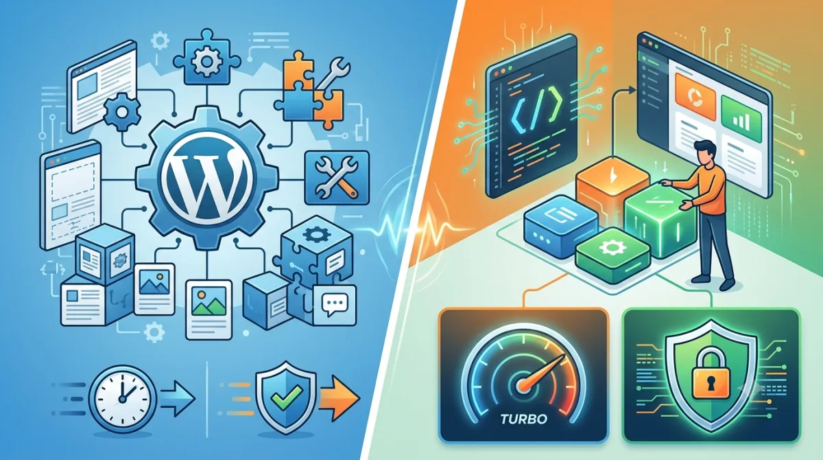 WordPress kontra autorski system CMS – co realnie wpływa na szybkość i bezpieczeństwo Twojej strony
