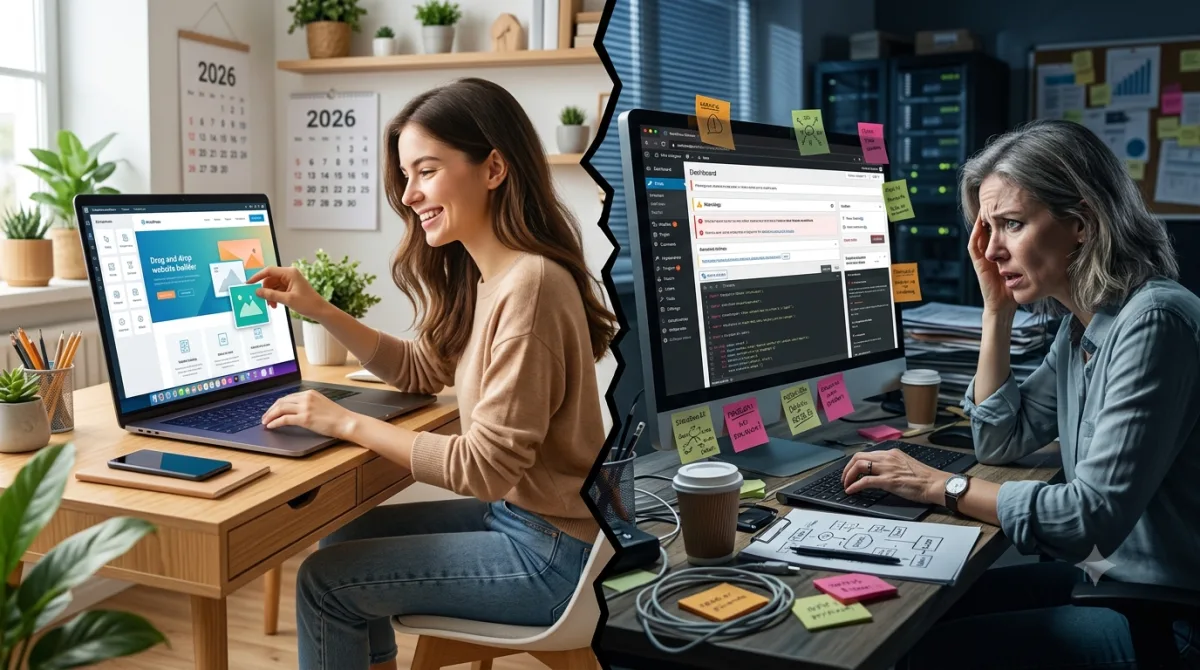Strona na WordPressie w 2026 roku – wygoda na start, problem na przyszłość?