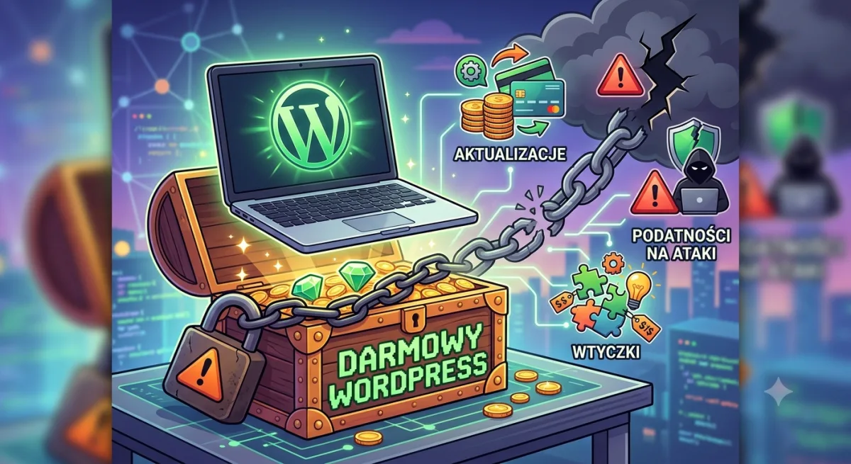 Ile kosztuje "darmowy" WordPress? Ukryte koszty aktualizacji, wtyczek i podatności na ataki