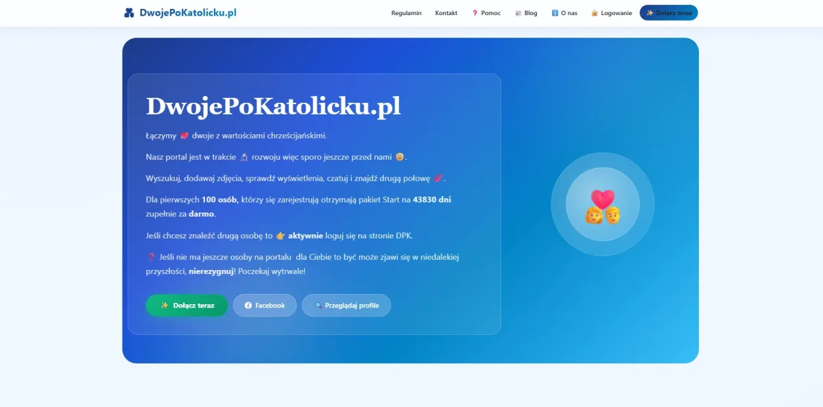 Portal randkowy stworzony od zera. W pełni responsywny, z front-endem i back-endem, obsługujący płatności. Narzędzia do zarządzania treścią.