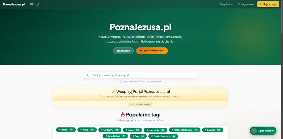 Strona archiwalna. Kompletny system społecznościowy pisany od zera.