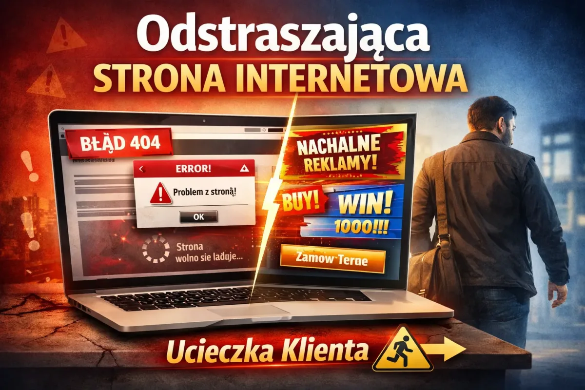 5 sygnałów, że Twoja strona internetowa odstrasza klientów zamiast ich przyciągać