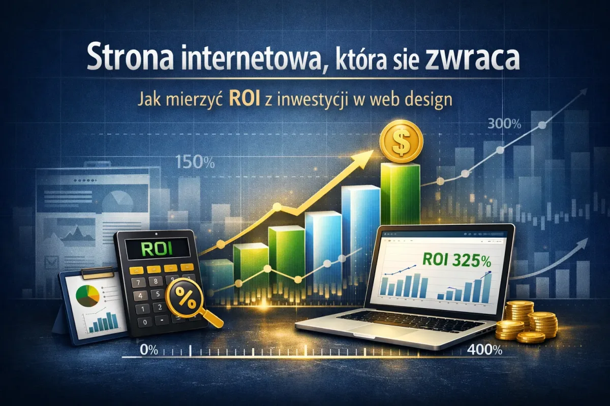 Strona internetowa, która się zwraca – jak mierzyć ROI z inwestycji w web design