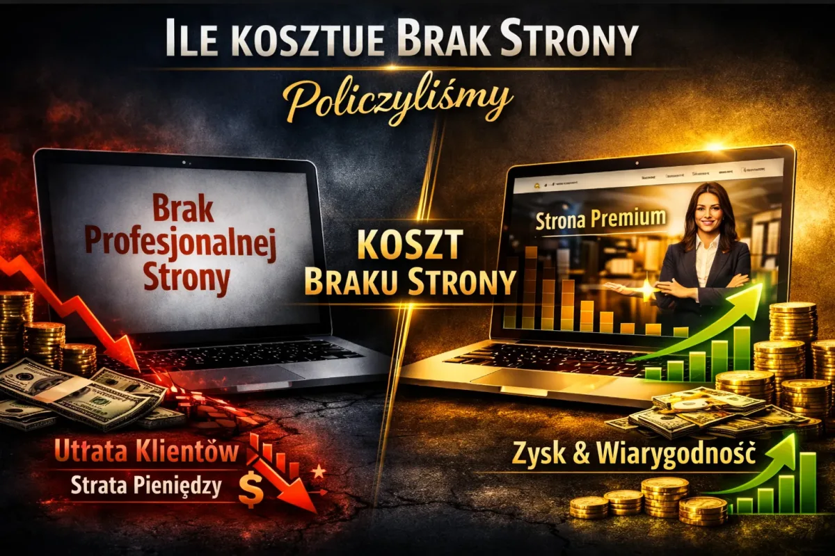 Ile realnie kosztuje brak profesjonalnej strony internetowej? Policzyliśmy